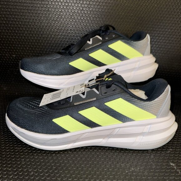 adidas Questar 3 Aurora Ink Hi-Res Yellow Halo Silver Mens Sneakers Size 10.5 - Picture 1 of 8